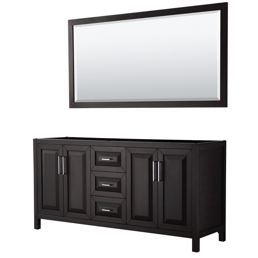 Daria Double Bathroom Vanity - 71W x 35H x 21.5D