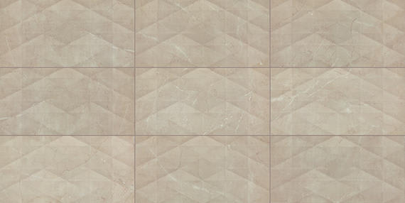 Perpetuo Elegant Beige Rectangle, Wave 12X24 Satin