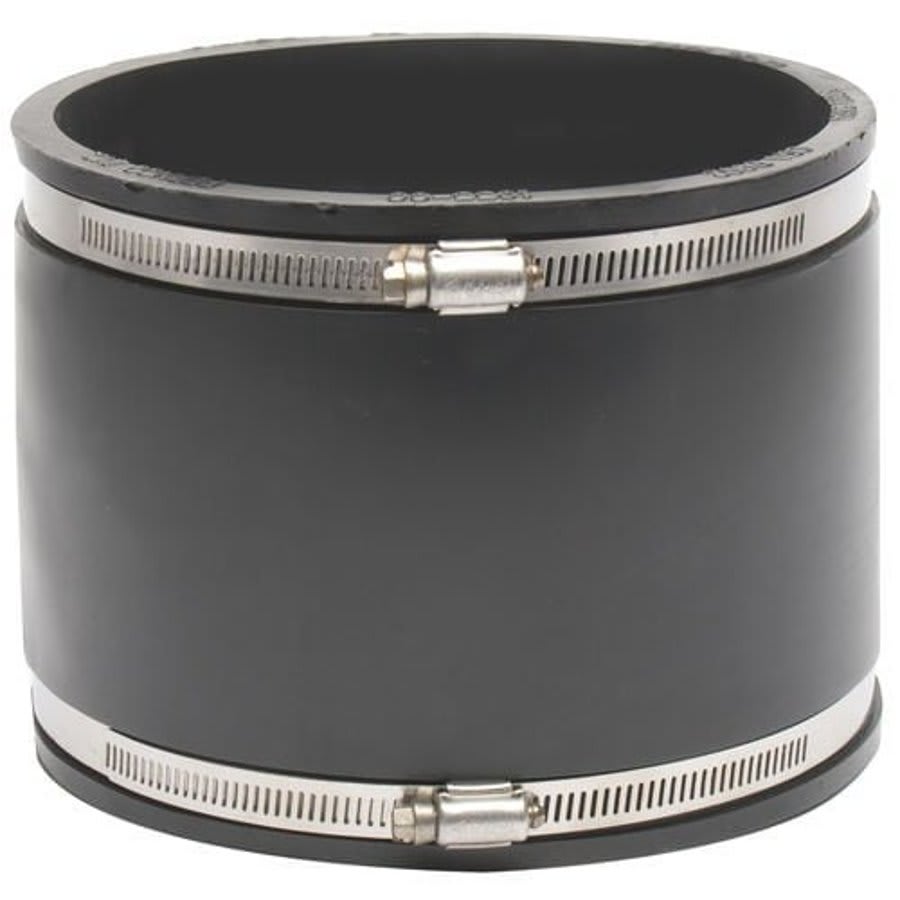 Transition Coupling, 6 in, Asbestos Cement Fiber/Ductile Iron x Asbestos Cement Fiber/Ductile Iron, Flexible PVC