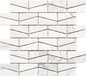 Stone a la Mod Contempo White Wedge, Straight Edge 2X3 Polished
