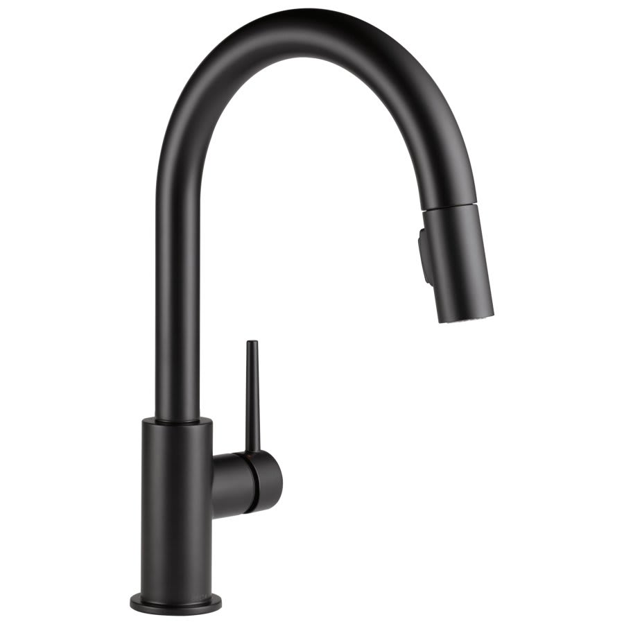 Trinsic® Kitchen Faucet, Deck Mount, ADA, 1 Lever Handle, 1-Hole, Matte Black
