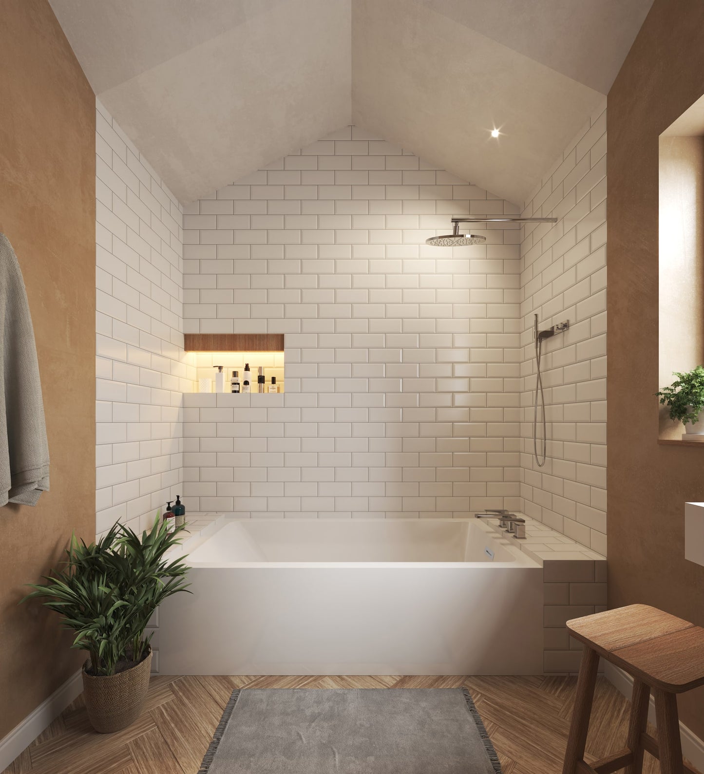 Grayley Alcove Bathtub - 60W x 22H x 36D