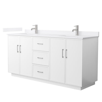 Elan Double Bathroom Vanity with Toe Kick - 72W x 35H x 22D