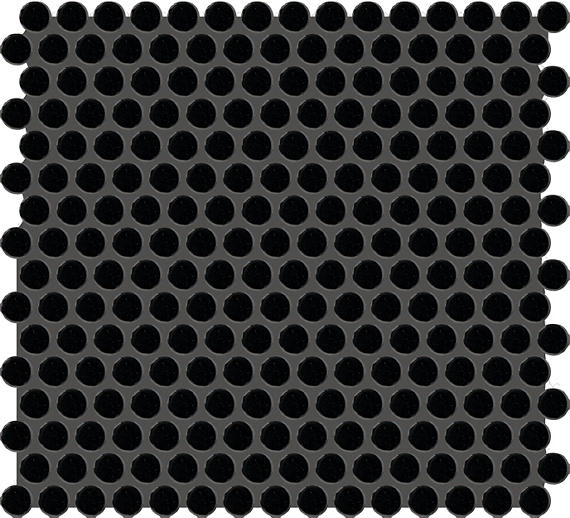 Unglazed Mosaics Black Straight Joint 1X1 Abrasive