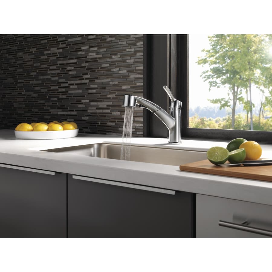 Collins Pull-Out Spray Kitchen Faucet with Optional Escutcheon Plate - Includes Lifetime Warranty