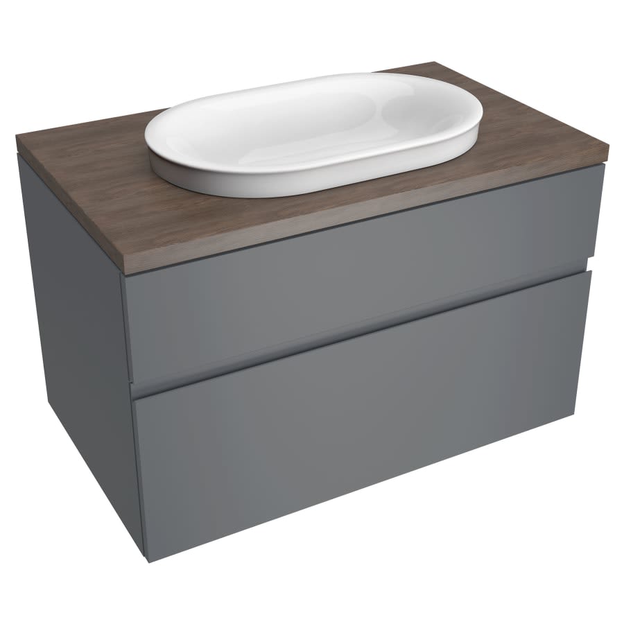 Studio S 33" Single Wall Mounted Wood Vanity Cabinet Only - Less Vanity Top