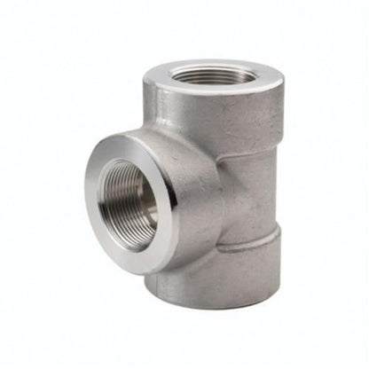 Tee, 1-1/4 in, FNPT, 304/304L Stainless Steel, 3000 lb