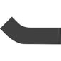 Extended 1/8 Bend, 2 x 18 in, No Hub, Cast Iron