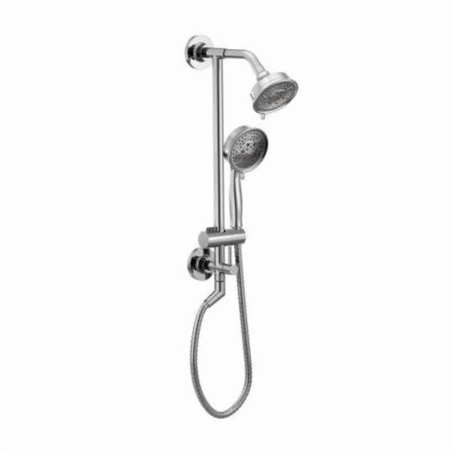 Multi Function Shower Head, 4-3/8 in Dia, 1.75 gpm, Polished Chrome