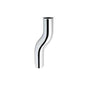 F-189 Offset Outlet Tube, 1-1/2 x 13-1/4 x 1-1/2 in, Polished Chrome