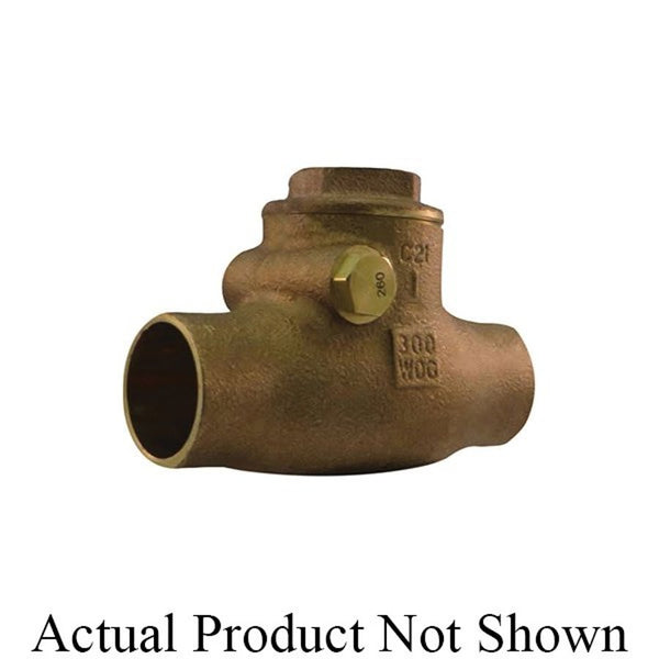 Swing Check Valve, 3/4 in, C, Bronze
