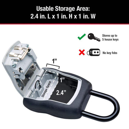 Lock Box, Resettable Combination Dials