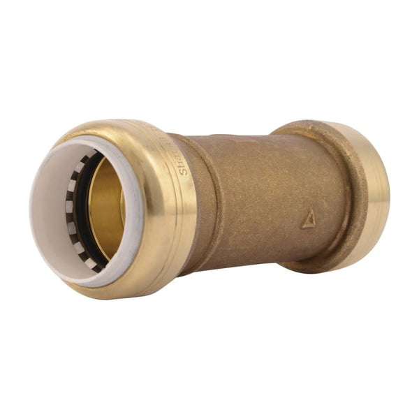 Coupling, 1 in, PVC, Brass