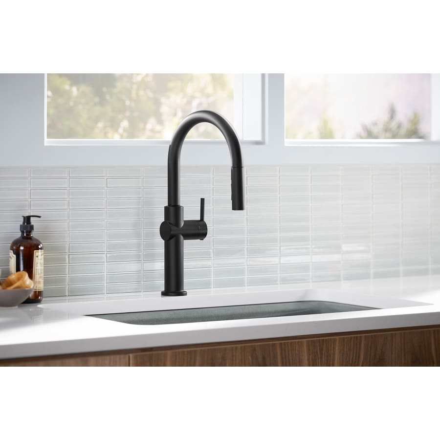 Crue 1.5 GPM Single Hole Pull Down Kitchen Faucet - Includes Escutcheon