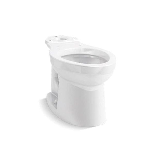 Kingston™ Toilet Bowl, Floor Mount, 12 in Rough, Elongated, White