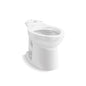 Kingston™ Toilet Bowl, Floor Mount, 12 in Rough, Elongated, White