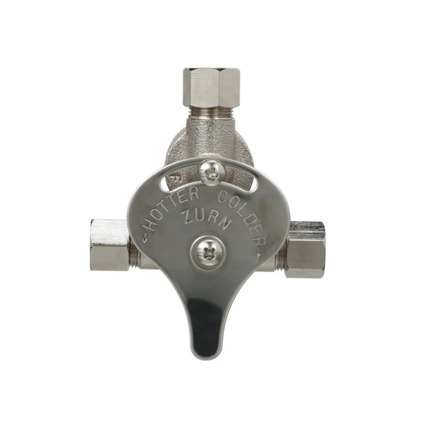 AquaSense® Manual Temperature Mixing Valve, 3/8 in, Compression, Metal Body