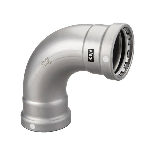 Carbon Steel 90 deg Elbow, 2-1/2 in, Press, Import