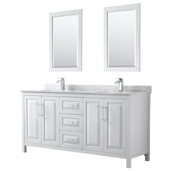 Daria Double Bathroom Vanity - 72W x 35.75H x 22D