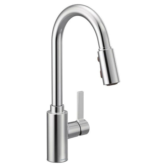 Genta™ Kitchen Faucet, Deck Mount, ADA, 1 Lever Handle, 1 or 3-Hole, Polished Chrome