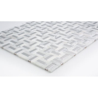 LINK WHITE&SLV PATTERN MO/1217