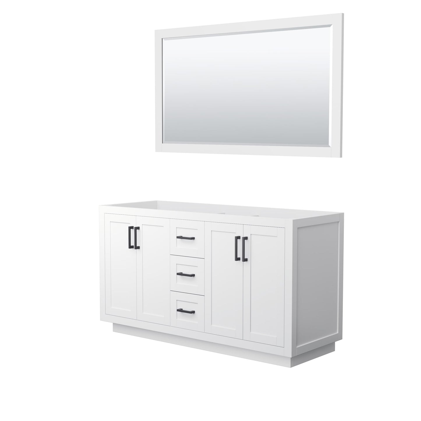 Miranda Double Bathroom Vanity - 59.25W x 33H x 21.75D