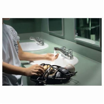 M-PRESS™ Metering Lavatory Faucet, ADA, 2 Handle, 2-Hole, 0.5 gpm, Polished Chrome