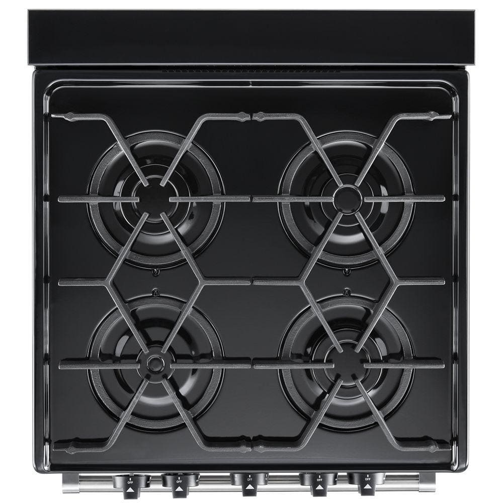 24"W 2.96Cuft F/S Compact 4B Gas Range Stainless Steel