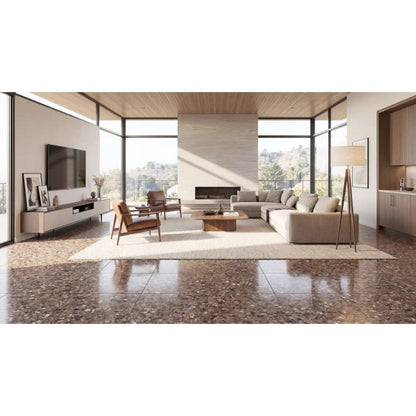 MILZETTI PEBBLE COCOA PL 24X24