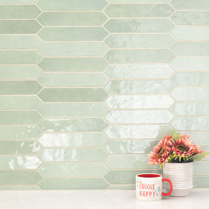 Renzo Jade Pickett Wall Tile