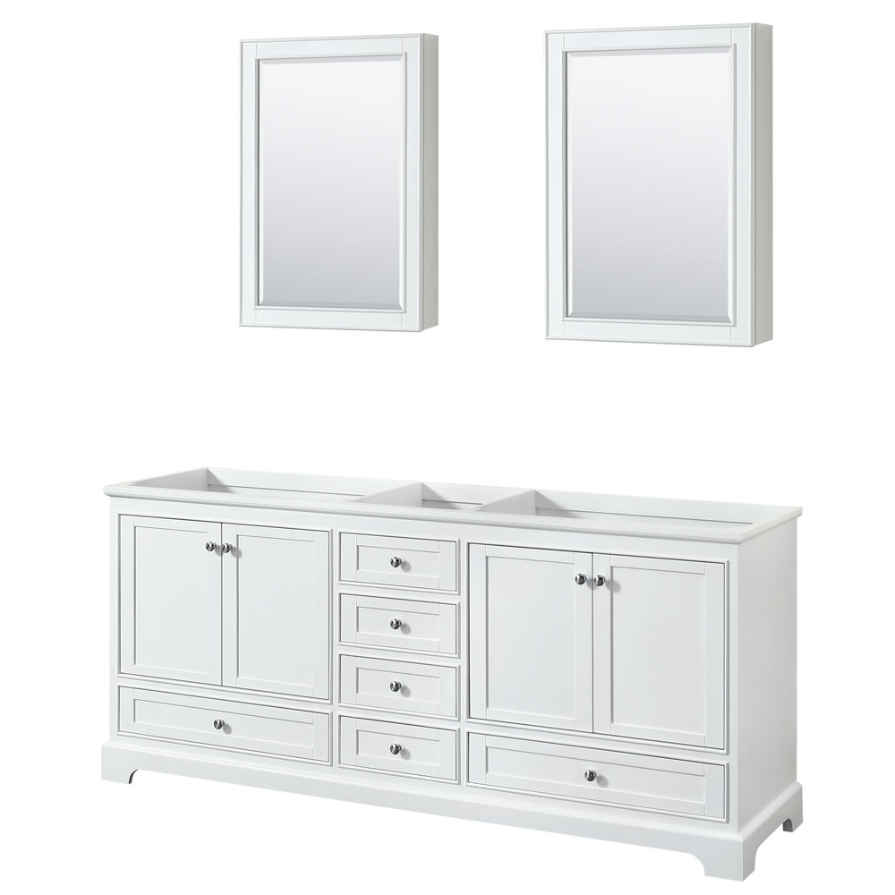 Deborah Double Bathroom Vanity - 79W x 34.25H x 21.63D