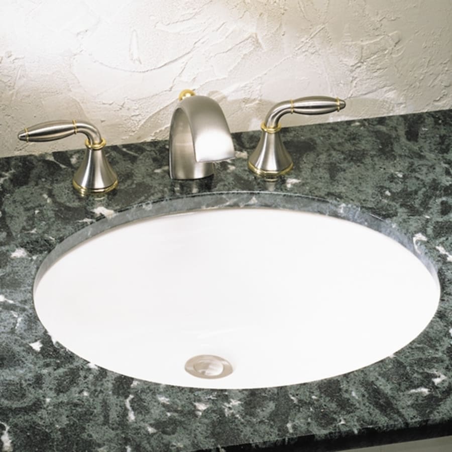 Ovalyn 17" Undermount Porcelain Bathroom Sink