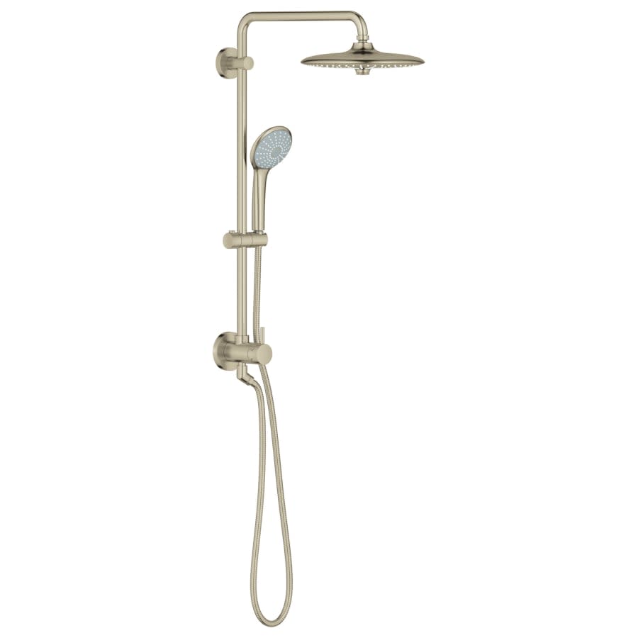 Retro-Fit 2.5 GPM Shower System with Multi Function Shower Head, Slide Bar, Hand Shower and 17-11/16" Swivel Shower Arm