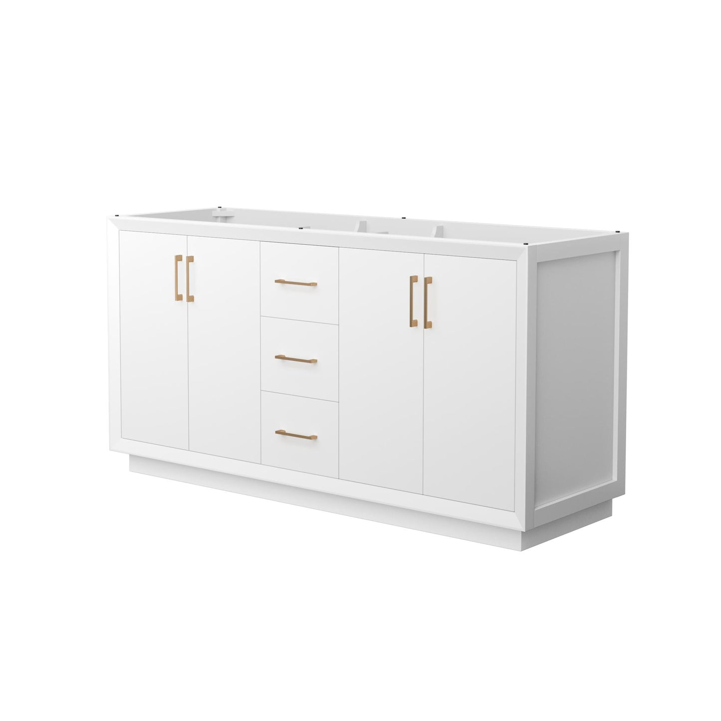 Strada Double Bathroom Vanity - 65.25W x 34.25H x 21.75D