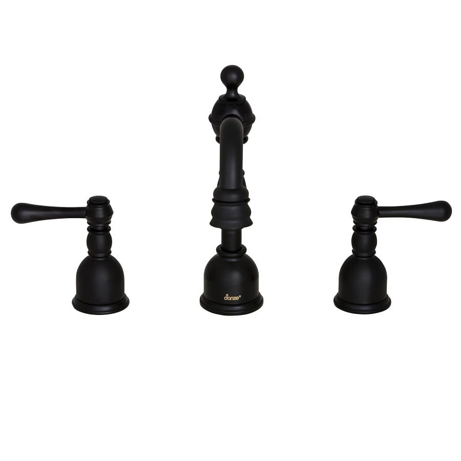 Opulence® Widespread Lavatory Faucet, ADA, 2 Handle, 3-Hole, 1.2 gpm, Satin Black