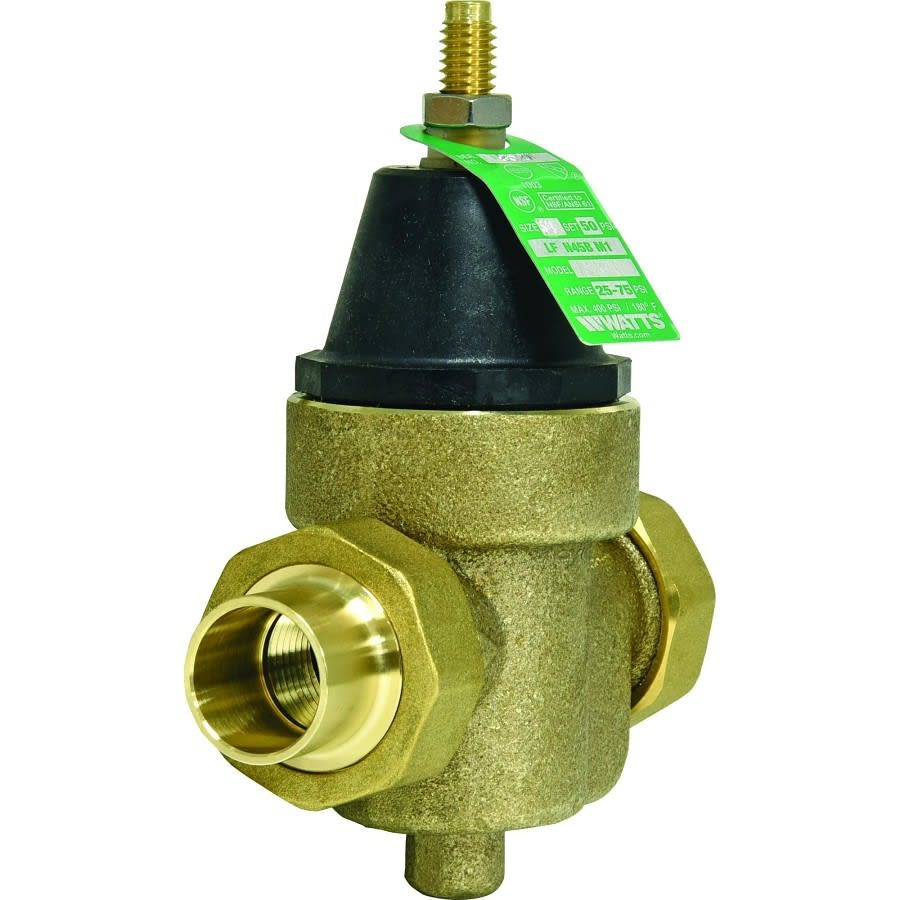 Pressure Reducing Valve, 3/4 in, Union C, Bronze