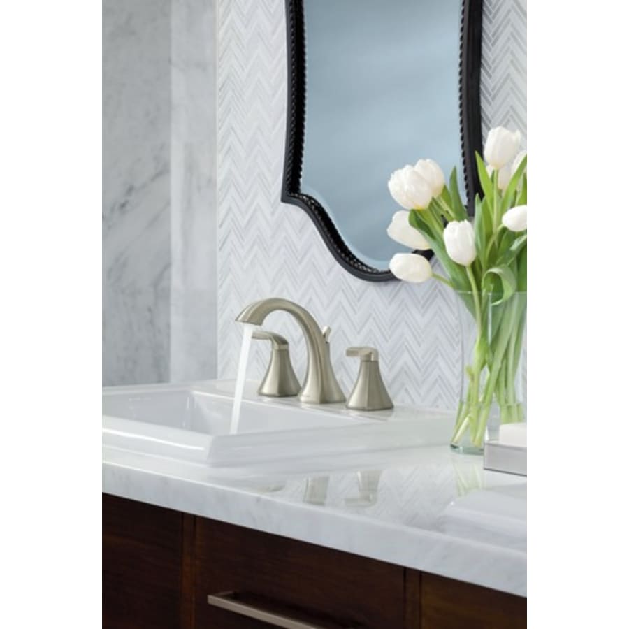 Voss Double Handle Widespread Bathroom Faucet - Pop-Up Drain Included