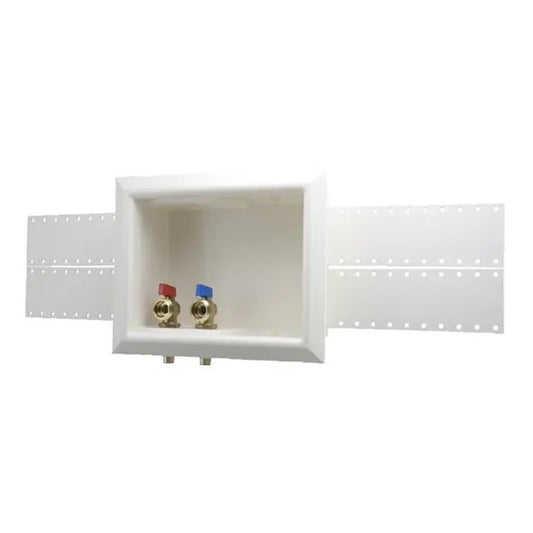 Outlet Box, For Use With Dual Drain Washing Machine, Polystyrene