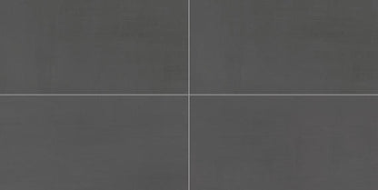 Subtle Strands Charcoal Rectangle 12X24 Matte