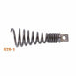 Small Corkscrew Retrieving Tool, Silver/Black, 2 in Dia, Steel, 1/2 and 9/16 in, Cable