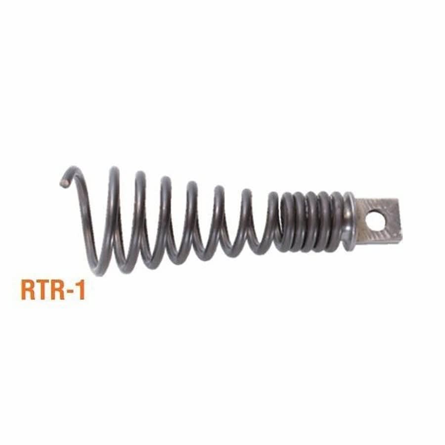 Small Corkscrew Retrieving Tool, Silver/Black, 2 in Dia, Steel