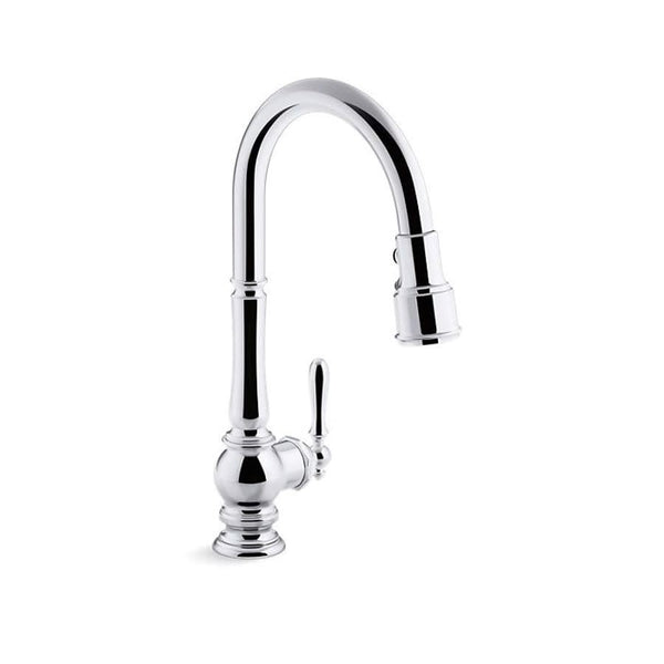 Artifacts® Kitchen Faucet, Deck Mount, ADA, 1 Lever Handle, 1-Hole, Polished Chrome