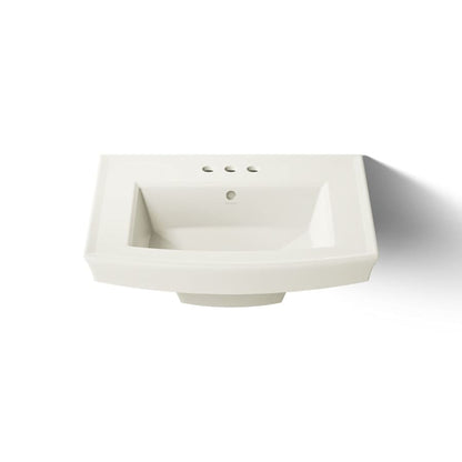 Archer 24" Pedestal Bathroom Sink with 3 Holes Drilled and Overflow