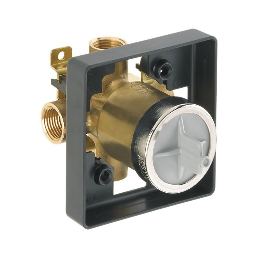 Universal Tub and Shower Rough-In Valve Body, 1/2 in, FNPT, Forged Brass Body