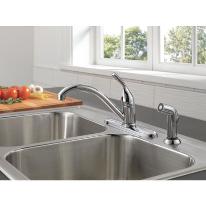 Classic Kitchen Faucet with Side Spray - Includes Lifetime Warranty