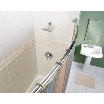 54" - 72" Adjustable-Length Curved Shower Rod (Wholesale Packaging)