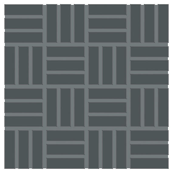 Color Wheel Mosaic Matte Chalkboard Straight Joint 2X2 Matte