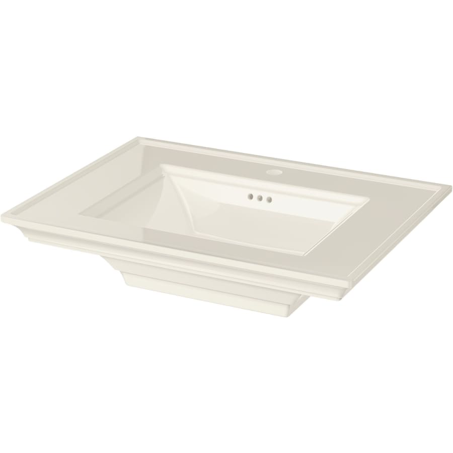 Town Square S 30" Rectangular Fireclay Pedestal Bathroom Sink with Overflow and Single Faucet Hole - Sink Only