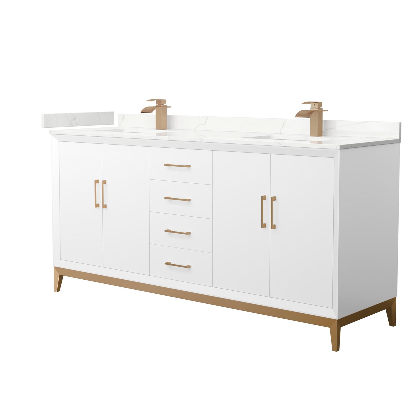 Amici Double Bathroom Vanity - 72W x 35.25H x 22D