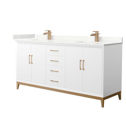 Amici Double Bathroom Vanity - 72W x 35.25H x 22D
